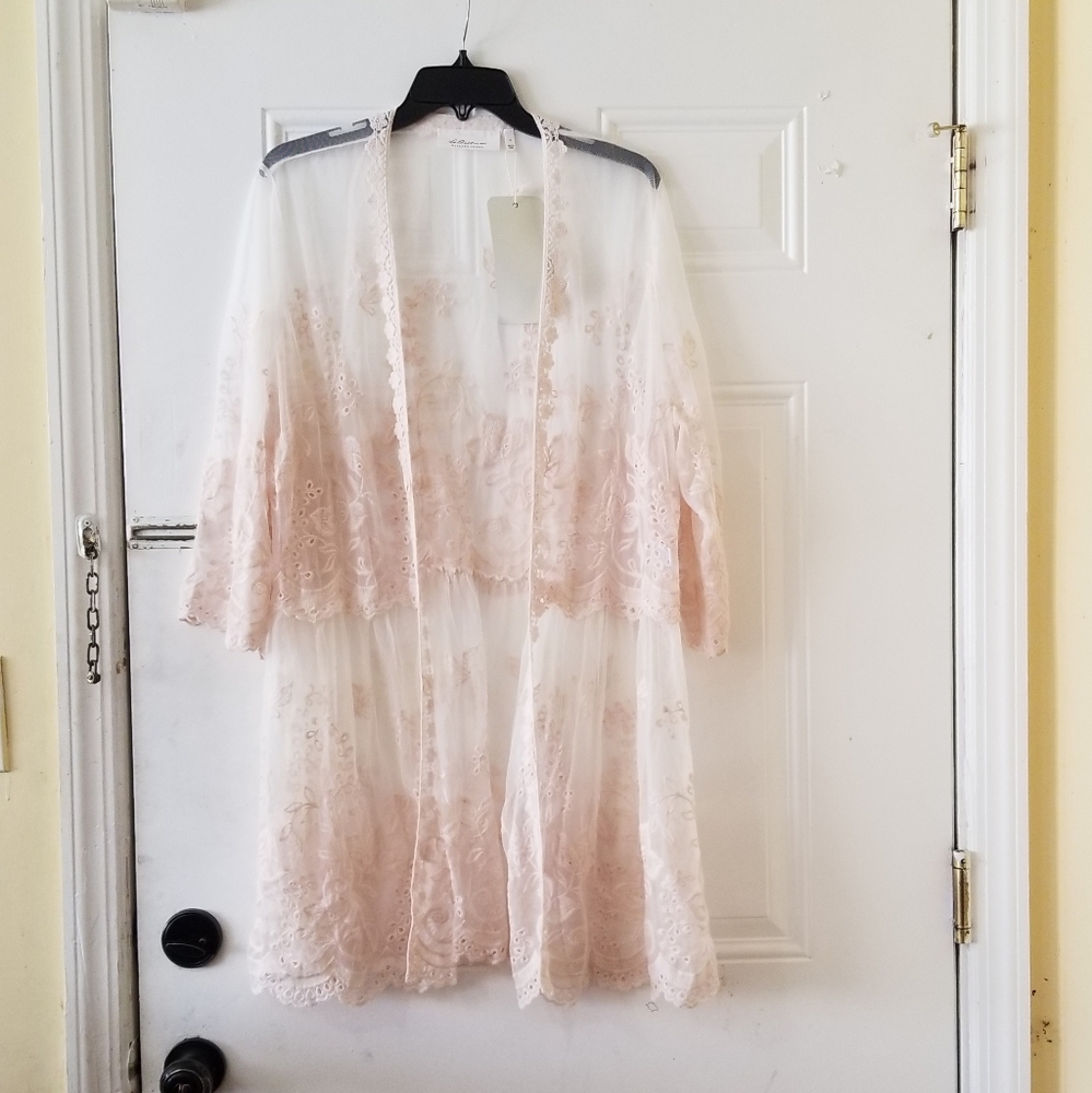 NWT La Bellum by Hillary Scott Sheer Overlay